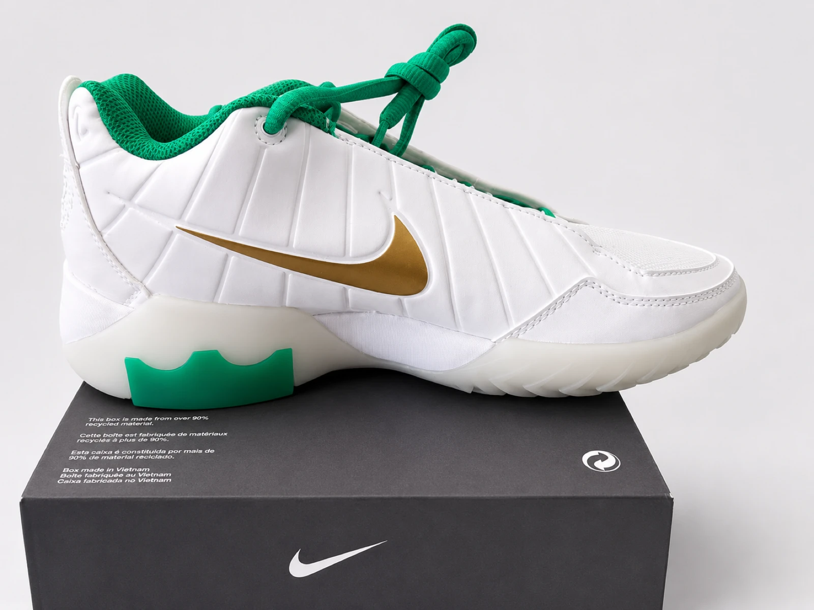 Nike LeBron Witness Branco / Verde – Com caixa – photo 3